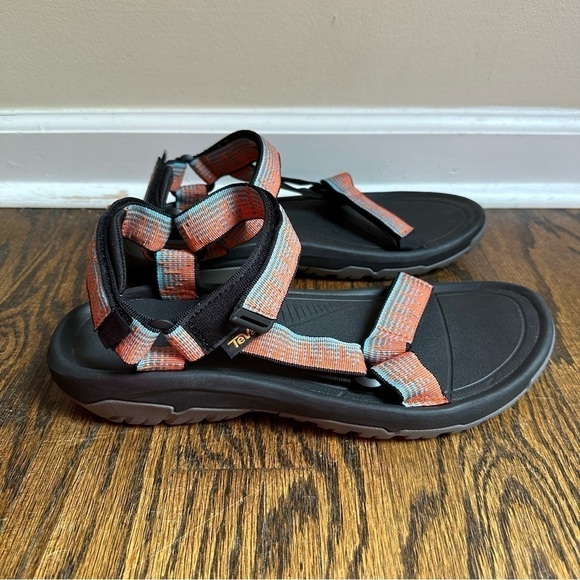 NWOT Teva Hurricane XLT2 Sandals Black Orange Mens 11 - Picture 6 of 7